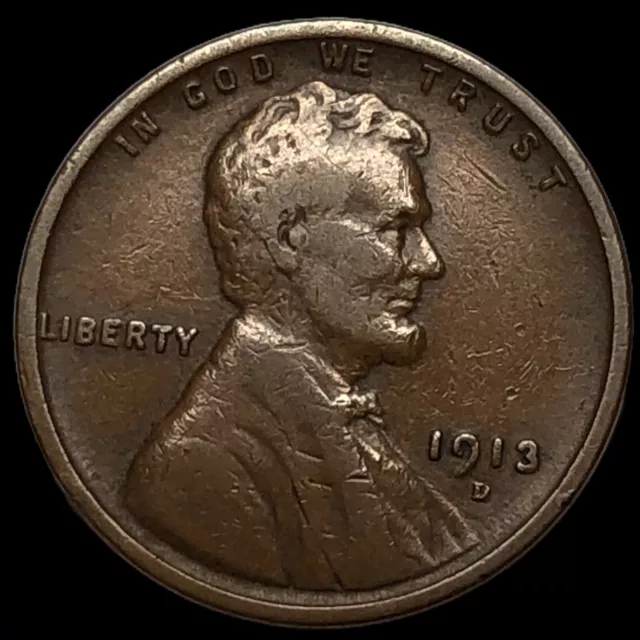1913 D Lincoln Cent Wheat Penny  J9297