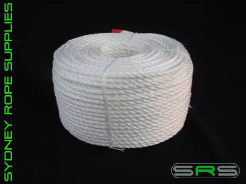 100Mtrs X 10Mm Polypropylene White Rope