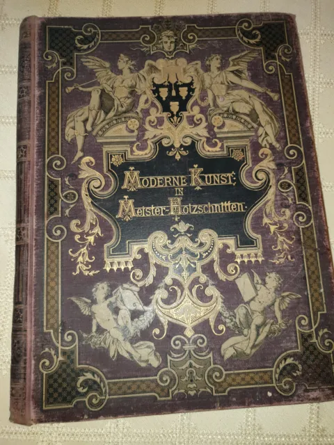 Antiquarisches Buch "Moderne Kunst in Meister-Holzschnitten "