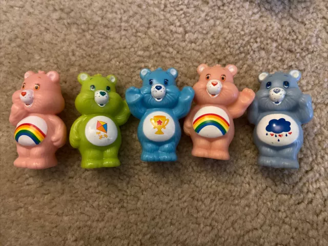 LOT of 5 Vintage Care Bears Figurines Set Figures TCFC