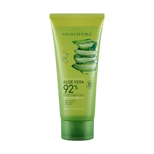 Nature Republic Aloe Vera 92% Soothing Gel Moisture 250ml  1pc Korea Cosmetic