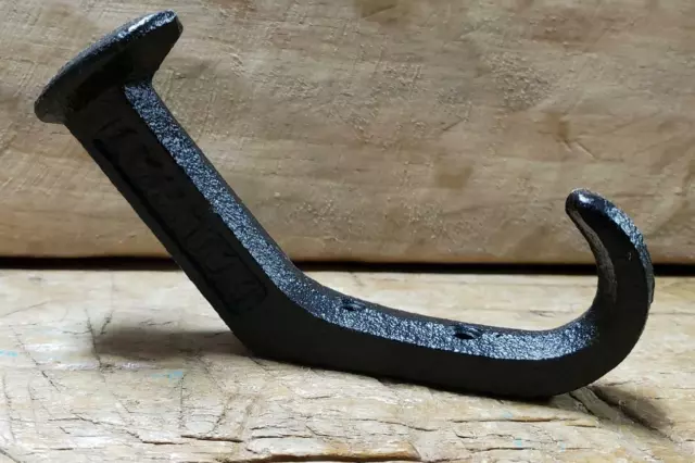 Cast Iron Antique Style RAILROAD SPIKE Coat Hooks Hat Hook Rack Towel Garden RR