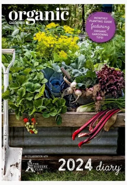 2024 ABC Organic Gardener Diary & Planner A5 Week to View Diary Hard Cover