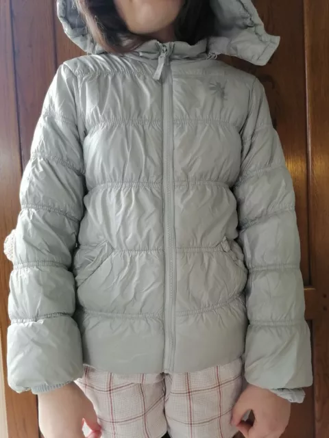 Manteau Chaud Gris Fille Taille 8 Ans