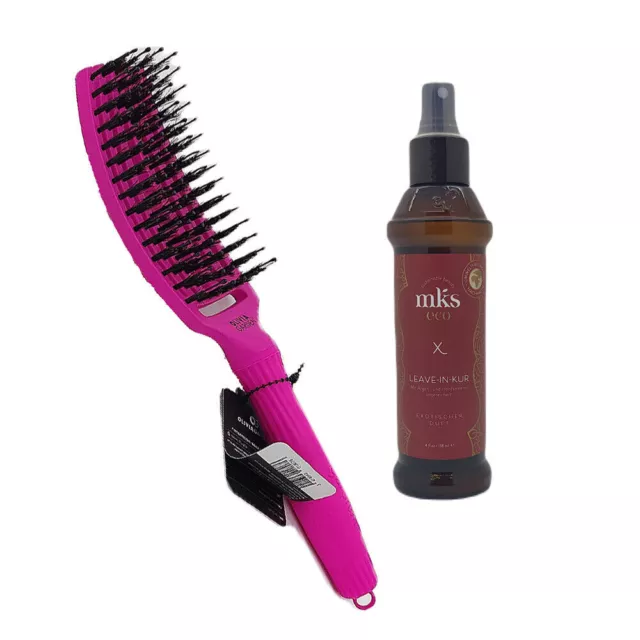 Olivia Garden Fingerbrush Think Pink + Marrakesh Leave in Kur Haarpflegeset