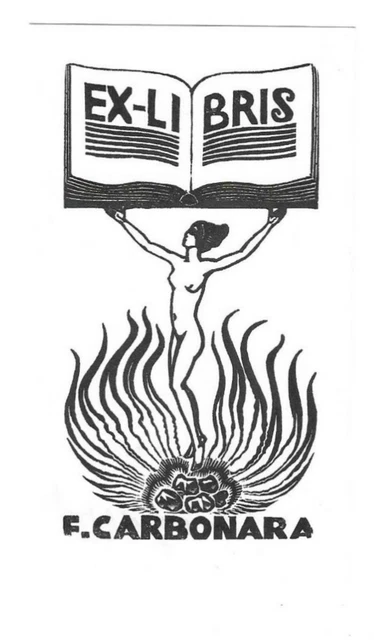VICTOR STUYVAERT: Exlibris für F. Carbonara, Akt