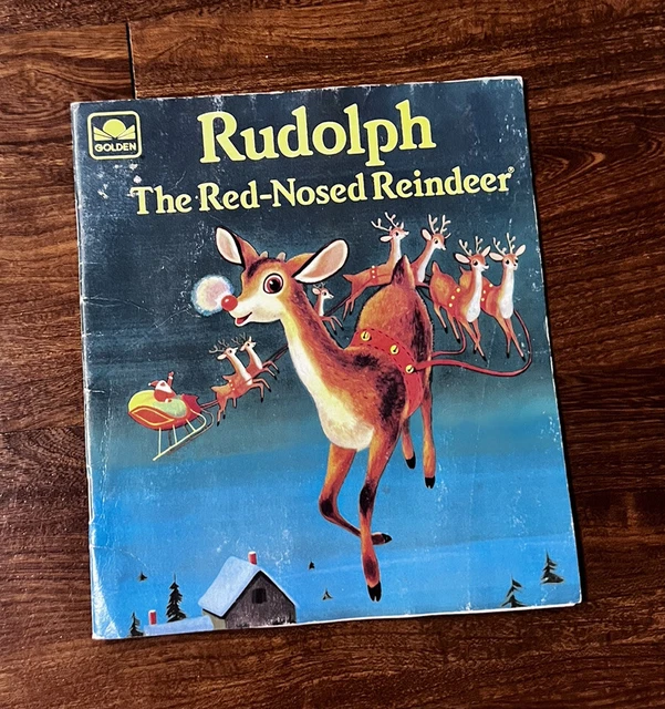 RARE VINTAGE 1958 Rudolph The Red Nosed Reindeer A Golden Book ...