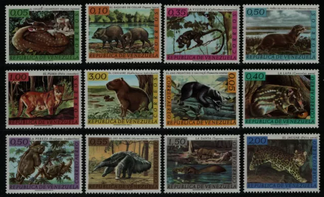 Venezuela 1963 - Mi-Nr. 1481-1492 ** - MNH - Wildtiere / Wild animals