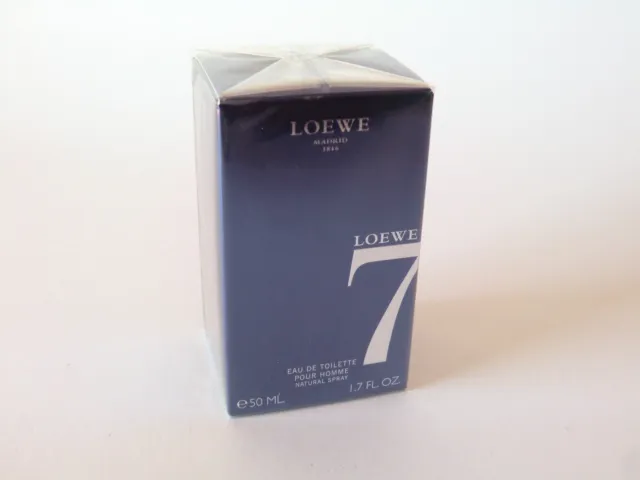 Loewe 7 Pour Homme EDT Nat Spray 50 ml - 1,7 oz nuovo con scatola vendita al dettaglio sigillato IMBALLO ORIGINALE