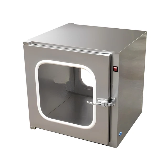 110V Stainless Steel Cleanroom Tech Pass Through Equipment Transfer Window