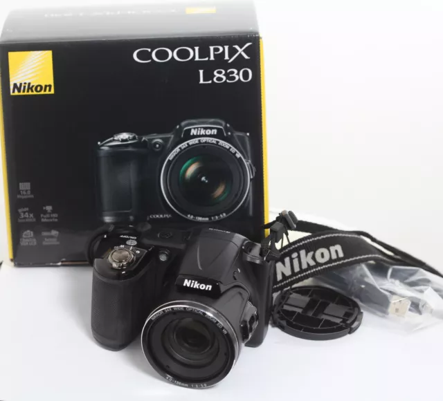 Cámara Digital Nikon Coolpix L830 16 Megapixels , Zoom 34X , Pantalla Artículada