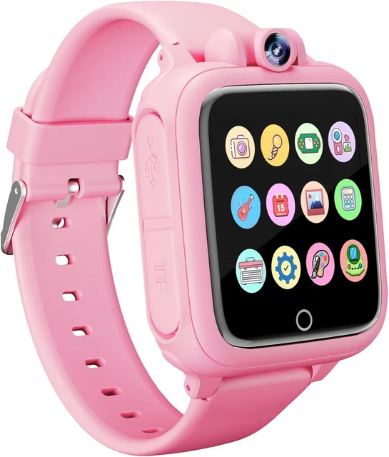 Smartwatch Per Bambini 4G Con GPS, Videochiamate HD, Torcia LED, Giochi E Controllo Genitori – Rosa