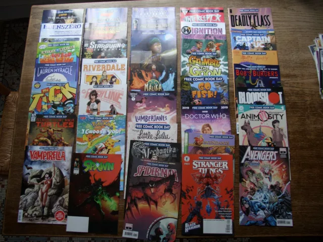 Mega lot Free Comic Book Day FCBD 2019 – 35 comics ! All in perfect condition !