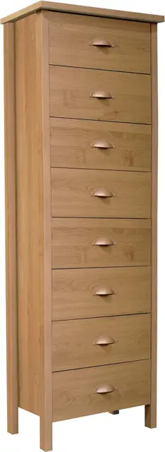 8 Drawer Lingerie Bureau Oak