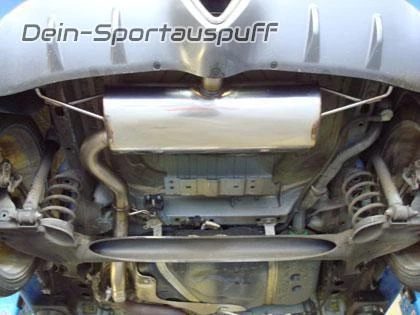 Fox Edelstahl Racing-Komplettanlage +Kat und Downpipe Opel Corsa D OPC Euro4