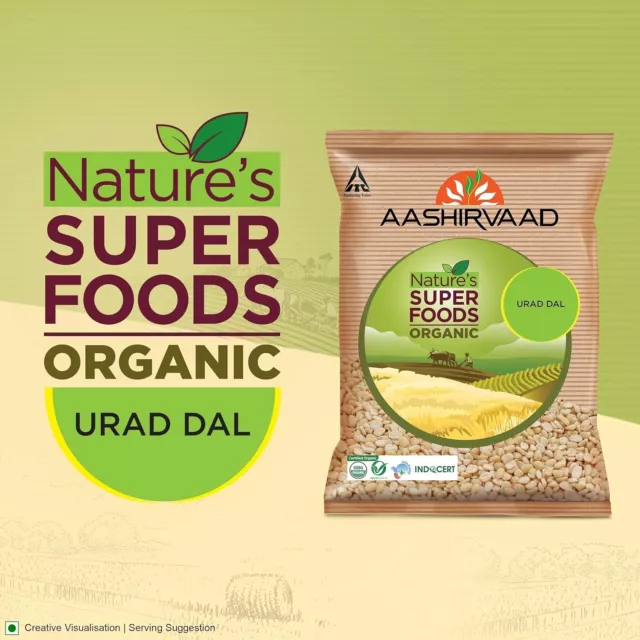 Aashirvaad Organic Urad Dal Split, 1 Kg With Free Shipping 2