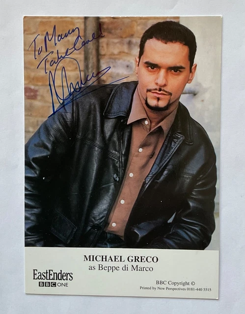 MICHAEL GRECO Genuine Handsigned Eastenders Castcard 6 x 4