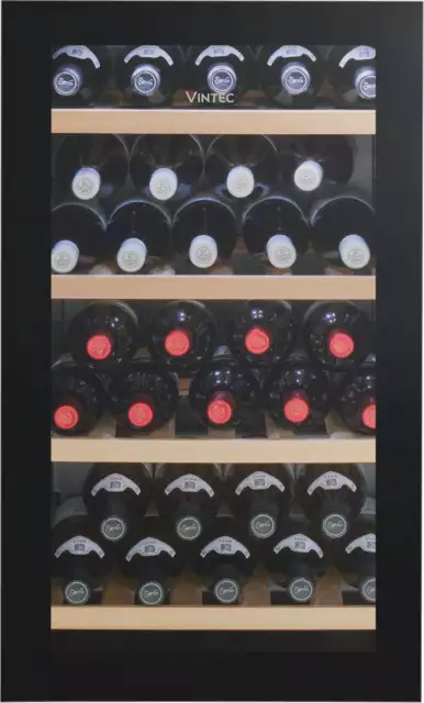 Vintec 35 Bottle Single Zone Wine Cabinet Fridge VWS035SBB-X