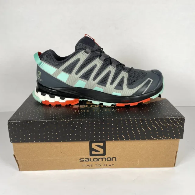  Salomon Women's XA PRO 3D Trail Running Shoes for Women, Black  / Magnet / Fair Aqua, 6.5