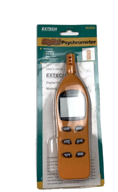 Extech Rh300 Temp/Humdty Mtr  0 To 100 Per Rel Hum Rng