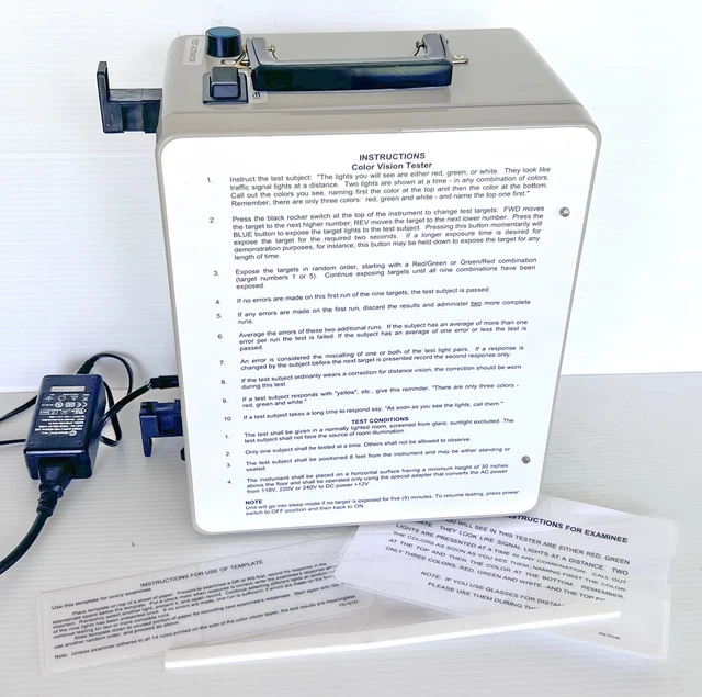 Stereo Optical Optec 900 FAA CASA Pilot Colour Vision Tester Farnsworth Color