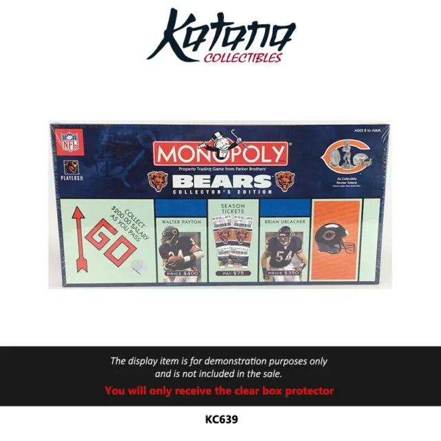 Protector For Monopoly Chicago Bears - Collector's Edition