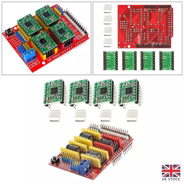 CNC UK Shield V3 Expansion Board Development Board Module for Arduino 3D Printer