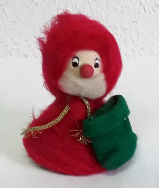 alter Weihnachtsmann Figur Pappe Tischdeko Weihnachts Dekoration Zwerg Wichtel