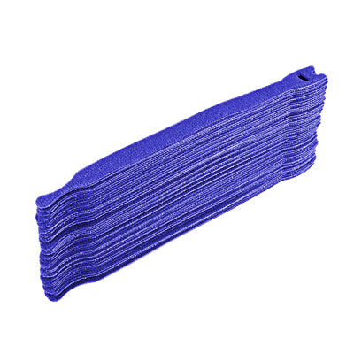 50 uds cinta de velcro 8 pulgadas correa ajustable azul reutilizable