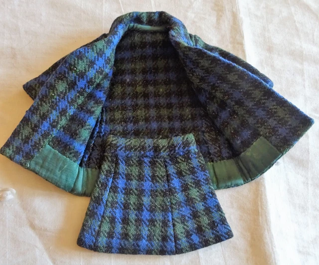 POUPÉE - ensemble manteau et jupe en laine