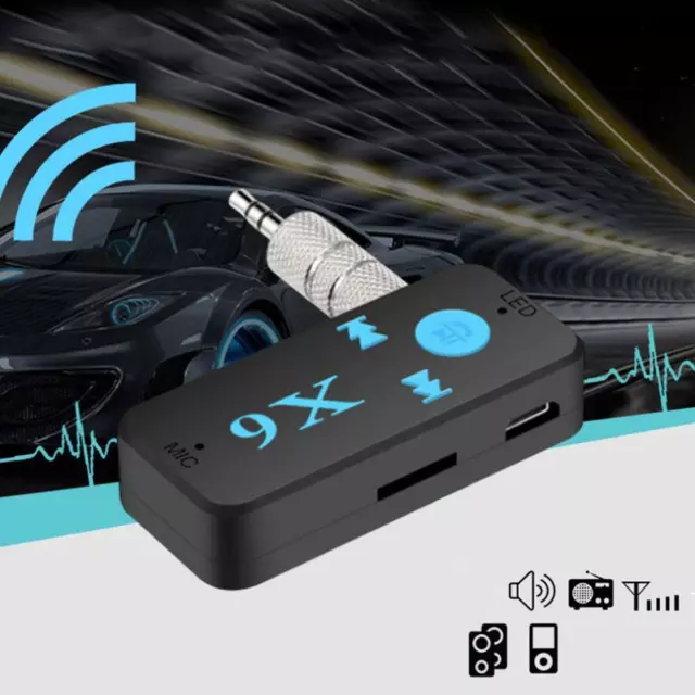 X6 Bluetooth-Compatible-Aptx Audio Hands-free Wireless Adapter Mini AUX USB H