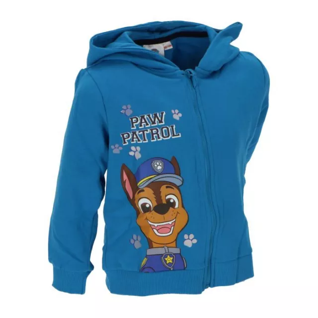 PAW Patrol Jungen Chase Marshall Sweatjacke Jacke Blau & Grau 100% Baumwolle OVP