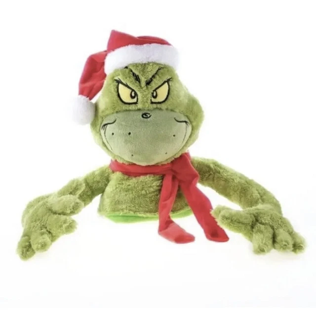 DR SUESS THE Grinch Tree Hugger Tree Topper Plush Christmas Xmas