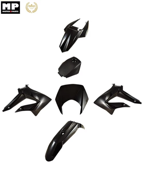 Kit Carénage 8 Pièces Pour Derbi Senda - Coques Rouge, Neuf Sous Emballage