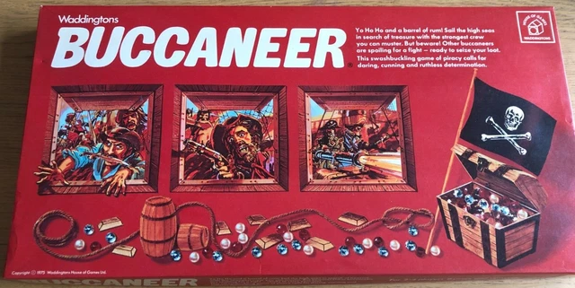 BUCCANEER BOARD GAME Complete Great Condition 1975 version Waddingtons ...
