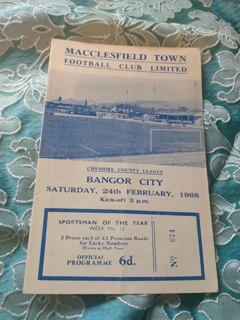 Macclesfield vs Bangor City 67/8 Cheshire League