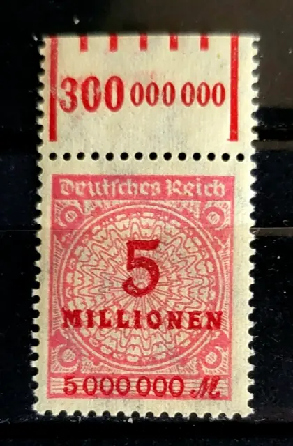 1923 German Deutsches Reich stamp Mi:DR 317 MNH Inflation series / marg.