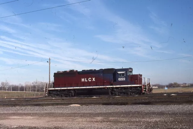 HLCX Railroad Train Locomotive 6222 STERLING YARD Original Photo Slide