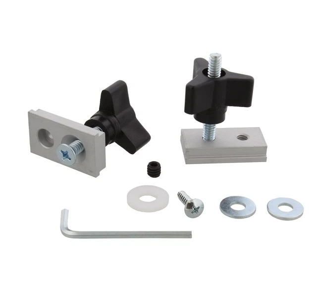 Miter Track Slot Fixture Hardware 12-Piece Kit, 3/4 x 3/8in – Table Saw, ...
