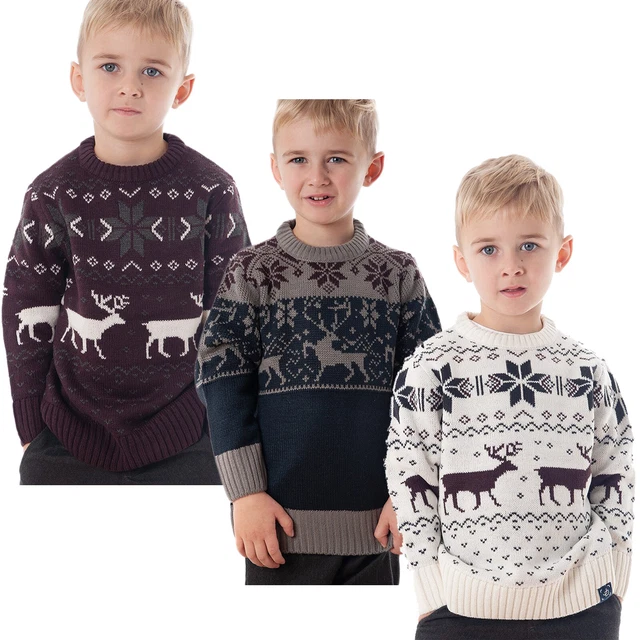 Maglione Invernale Soul Star Kids Natale Ragazzi Ragazze Bambini Xmas Retrò