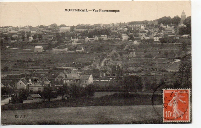 MONTMIRAIL - Marne - CPA 51 - vue generale 4, panoramique