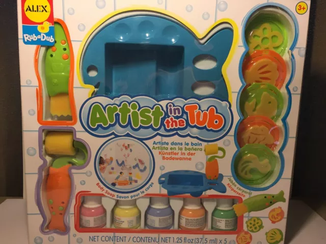 ALEX ~ Rub a Dub~ Artist in the Tub Set~ NEW