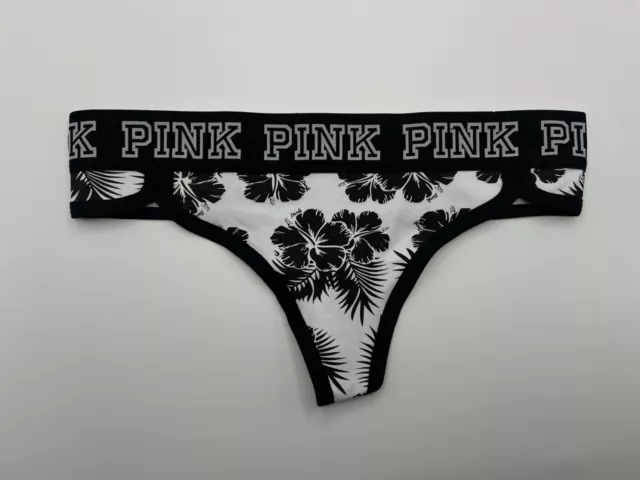 Victoria's Secret Vintage Panties Size Extra Small XS 2014 PINK VS Logo Thong