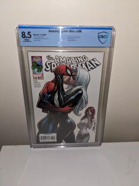 Amazing Spider-Man #606 CBCS 8.5 J Scott Campbell Black Cat (Not CGC)