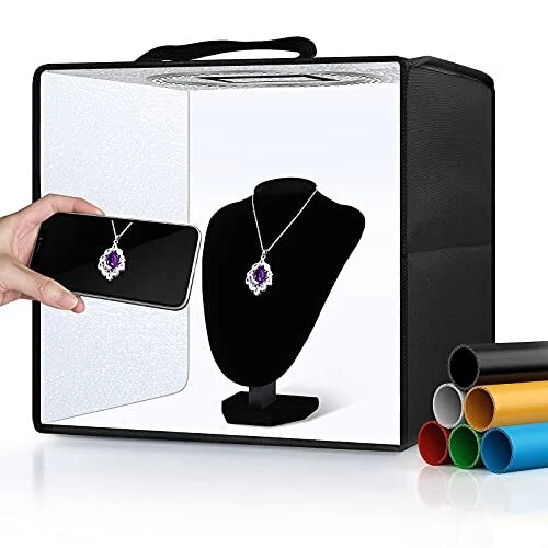 Caja de luz portátil para estudio fotográfico, 12""x12"" regulable profesional 12*12 pulgadas