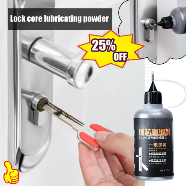 50 ml lubrificante in polvere fine grafite per lucchetto auto cilindro blocco