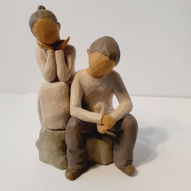 WILLOW TREE BROTHER and Sister, Sculpted HandPainted Figure 26187