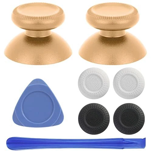 2Pcs Replacement Rocker Metal Analog Joystick Thumbstick Mushroom Caps Repair fn