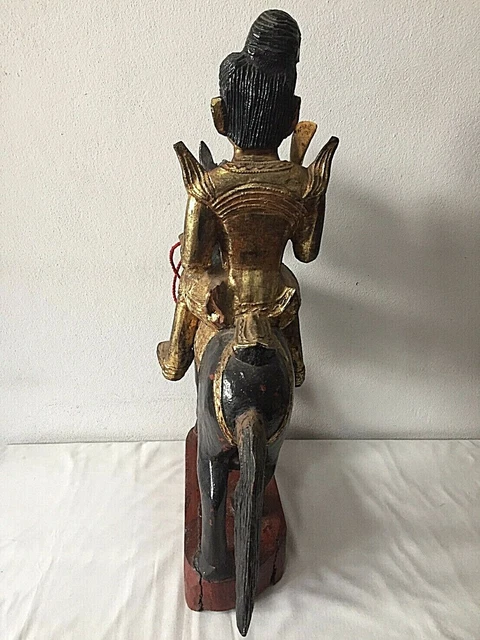 Antique Burmese Nat riding Horse figure 12