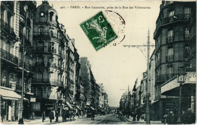CPA PARIS 15e - Rue Lecourbe, pris de la Rue des Volontaires (80977)